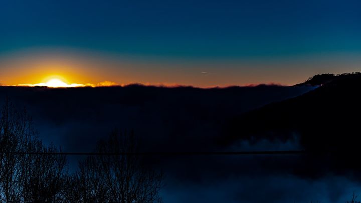 L’alba di questa mattina, con il sole che saliva …